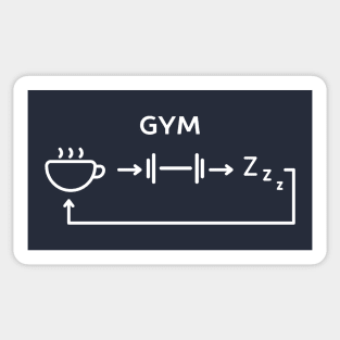 Funny Gym Life T-Shirt Sticker
